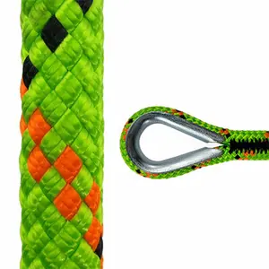 Quality Double braid polyester rope with Eye splice