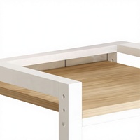 Étagère de rangement double couche pour lave-vaisselle, sèche-linge et lave-vaisselle, à poser au sol, non pliable, superposable, design flexible