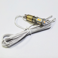 Abat-jour LED E10 2 mètres, 3 mètres, 4 mètres 6V0.6W, Ampoule LED E10 Goutte d'Eau, Ampoule LED E5 Filaire, Douille de Lampe LED Filaire