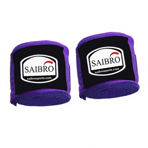Bandes de maintien pour les mains en nylon violet Saibro pour l'entraînement de boxe, haute élasticité, soutien du poignet, sur mesure, best-seller, prix bas - Product Image 5