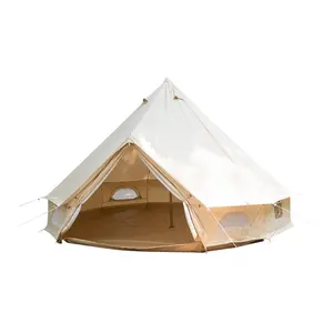 Büyük kamp çadır lüks sıcak çadır kış aile aksesuarları kamp tuval çan çadır