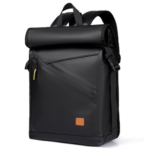 High-End Men's Casual <b>Backpack</b> Large-Capacity Oxford <b>Roll</b>-<b>Top</b> 5cm Expansion <b>Waterproof</b> Polyester Lining for Business College - Product Image 5
