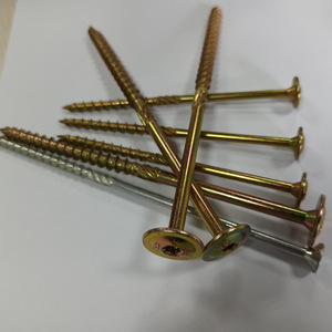 Thép không gỉ Kích thước đầy đủ tùy chỉnh mặt bích đầu tròn đầu hình bầu dục inch màu vàng kẽm mận cấu trúc gỗ xây dựng vít - Product Image 5