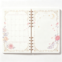 Carnet à spirale A5, 100 feuilles, bloc-notes personnalisé à couverture rigide pour les marchés européen et américain, papier ligné 80 g/m² pour événements