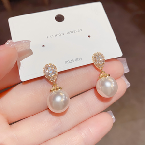 Resoul <span class=keywords><strong>Aretes</strong></span> de Oro 14k, Pendientes de Perlas, Pendientes de Circonita, Brincos, Pendientes, <span class=keywords><strong>Aretes</strong></span> al por Mayor - Product Image 4