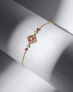 Pulsera de Chakra Raíz, Pulsera de Sanación Espiritual, Pulsera de Equilibrio Energético, Joyería de Conexión a Tierra y Estabilidad, Pulsera de Chakra de Piedra Roja - Product Image 1