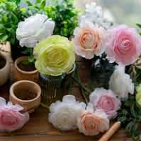 Boule de fleurs artificielles en soie Vcare, centre de table fait main de style européen pour mariage, décoration de table et de maison