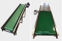 Convoyeur hydraulique SMC - Rouleaux en PVC antistatiques durables - Vitesse de 20 m/min