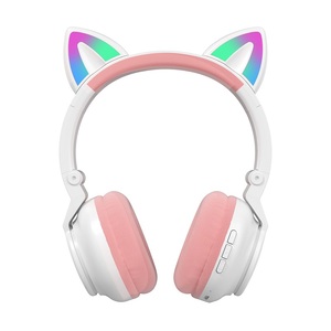 Audífonos Inalámbricos <span class=keywords><strong>con</strong></span> <span class=keywords><strong>Orejas</strong></span> <span class=keywords><strong>de</strong></span> <span class=keywords><strong>Gato</strong></span> y Micrófono, Auriculares para Juegos <span class=keywords><strong>con</strong></span> Diseño <span class=keywords><strong>de</strong></span> Dibujos Animados RGB, Regalo para Niñas y Niños - Product Image 2