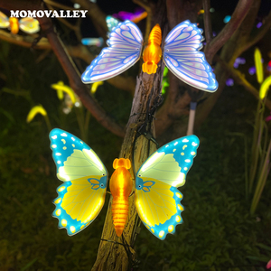 Papillons à Led Papillon Mural avec Lumière et Mouvement Motif Ailes pour Paysage Décoration de Noël - Product Image 2