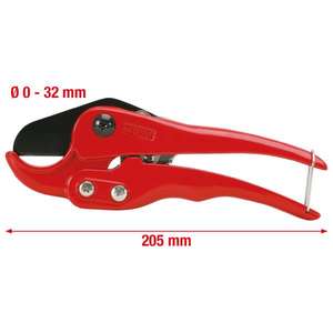 KS TOOLS-222,1001 M Cortatubos de plástico Ø 0-32mm, 205mm - EAN 4042146027455 Cortatubos - Product Image 1