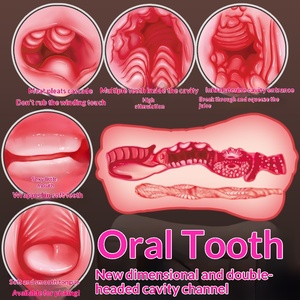 Bestseller del Produttore, Masturbatore Maschile Triplo in Uno di Alta Qualità, Giocattolo Sessuale per Adulti con Doppia Testa Anale - Product Image 2