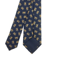 Cravate homme bleu foncé slim 7 cm motif animal marin magnifique en microfibre polyester tissé formel cravate personnalisée pour homme Chine crabe