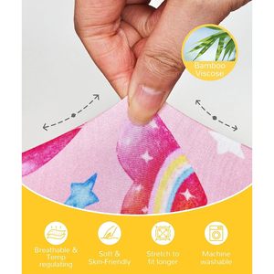 ชุดรอมเปอร์เด็กผู้หญิงสีชมพูลายไอศกรีม แขนยาว แต่งระบาย ผ้าใยไผ่นุ่ม - Product Image 4