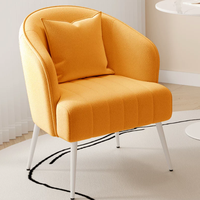Fauteuil individuel de luxe, confortable, en velours, fauteuil baril, canapé, fauteuil d'appoint pour salon