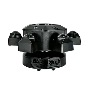 LED Full-color Bee Eye 6-Arm Laser Light Rotating Atmosphere Strobe DMX512 Stage <b>Lighting</b> for KTV <b>Disco</b> Bar Club <b>Party</b> - Product Image 3