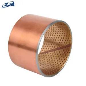 Bronze Rolling Bushing Bimetallic Solid Self lubricating bearing Fit For Machinery and Equipment