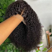 Perruques courtes bouclées crépues en gros, perruques en cheveux humains avec dentelle frontale, perruques en dentelle HD bon marché pour femmes noires, perruques en cheveux humains coupe pixie