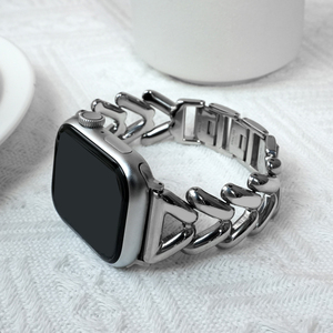 สายบางสำหรับนาฬิกาแอปเปิ้ล41/40/38/<span class=keywords><strong>44</strong></span>/45/46/49/42มม S10 S11อัลตร้าผู้หญิงที่สามารถปรับได้สายโลหะเครื่องประดับ - Product Image 6