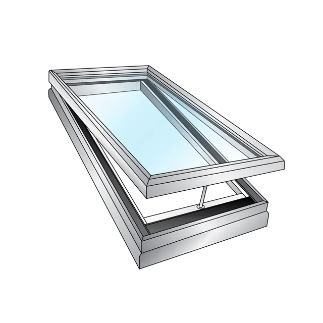 Ventana de techo de vidrio, tragaluz de aluminio, estilo europeo, nuevo, 2022