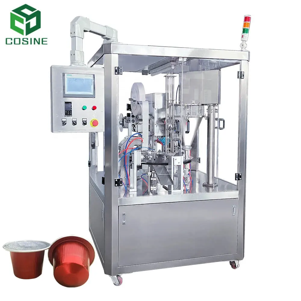 Высокоскоростная автоматическая машина для наполнения и запечатывания капсул кофе