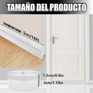 Joint d'étanchéité anti-poussière pour porte, 5 m, empêche la poussière et les insectes, pour utilisation sur portes et fenêtres - Product Image 4