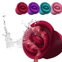 Vibrateur Magic Lip Clit Sucker Rouge Lèvre Rose, Vibrateur Balle, Stimulateur Langue, Masseur Grande Bouche, Jouet Sexuel Chine