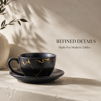 Ensemble tasse et soucoupe à latte en céramique texturée motif pierre pour présentation professionnelle du café, commandes de couleurs personnalisées, achats en gros