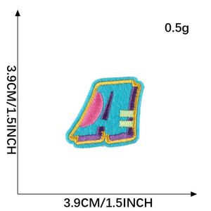 Patchs brodés personnalisés DIY écologiques Cœur/Fleur avec support thermocollant en toile pour vêtements et chapeaux, vente en gros, bordure découpée au laser - Product Image 5