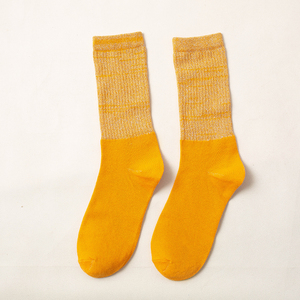 Calzini Sportivi Jiayao con Lurex Scintillante, Design Color Block Personalizzabile per Giovani - Product Image 1