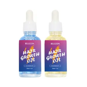 Bellezon Wholesale Biotin Organic Pineapple Blueberry Hair Growth Oil