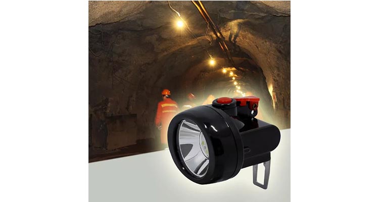 Mini KL2.5LM LED Mining Cap Lamp 4000lux Portable Cordless