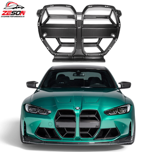 Grille de pare-chocs avant en fibre de carbone sèche style CSL pour <span class=keywords><strong>BMW</strong></span> G80 <span class=keywords><strong>M3</strong></span> G82 G83 M4 2021-2024, ajustement parfait OEM, accessoires extérieurs automobiles - Product Image 1