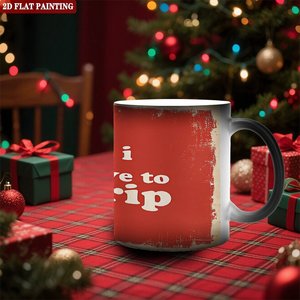Heat Sensitive Mug Frosted Black 11oz <b>Ceramic</b> Sublimation Blank <b>Cup</b> - Product Image 2