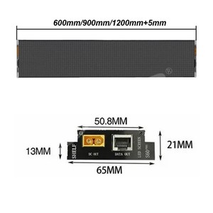 SEL60A-P1.25 305*65*21mm Shelf LED <b>Display</b> Indoor PortableVideo <b>Wall</b> Advertising Poster Mirror Screen - Product Image 1