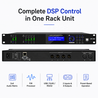Procesador de Altavoces Digitales LB204, Procesador de Audio DSP, Construcción Metálica, Conectividad XLR para Sonido Envolvente y Canto