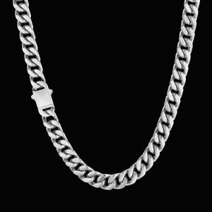 Collier pour homme en acier inoxydable plaqué or 18 carats avec chaîne à maillons cubains Collier <span class=keywords><strong>de</strong></span> base en acier inoxydable épais - Product Image 2