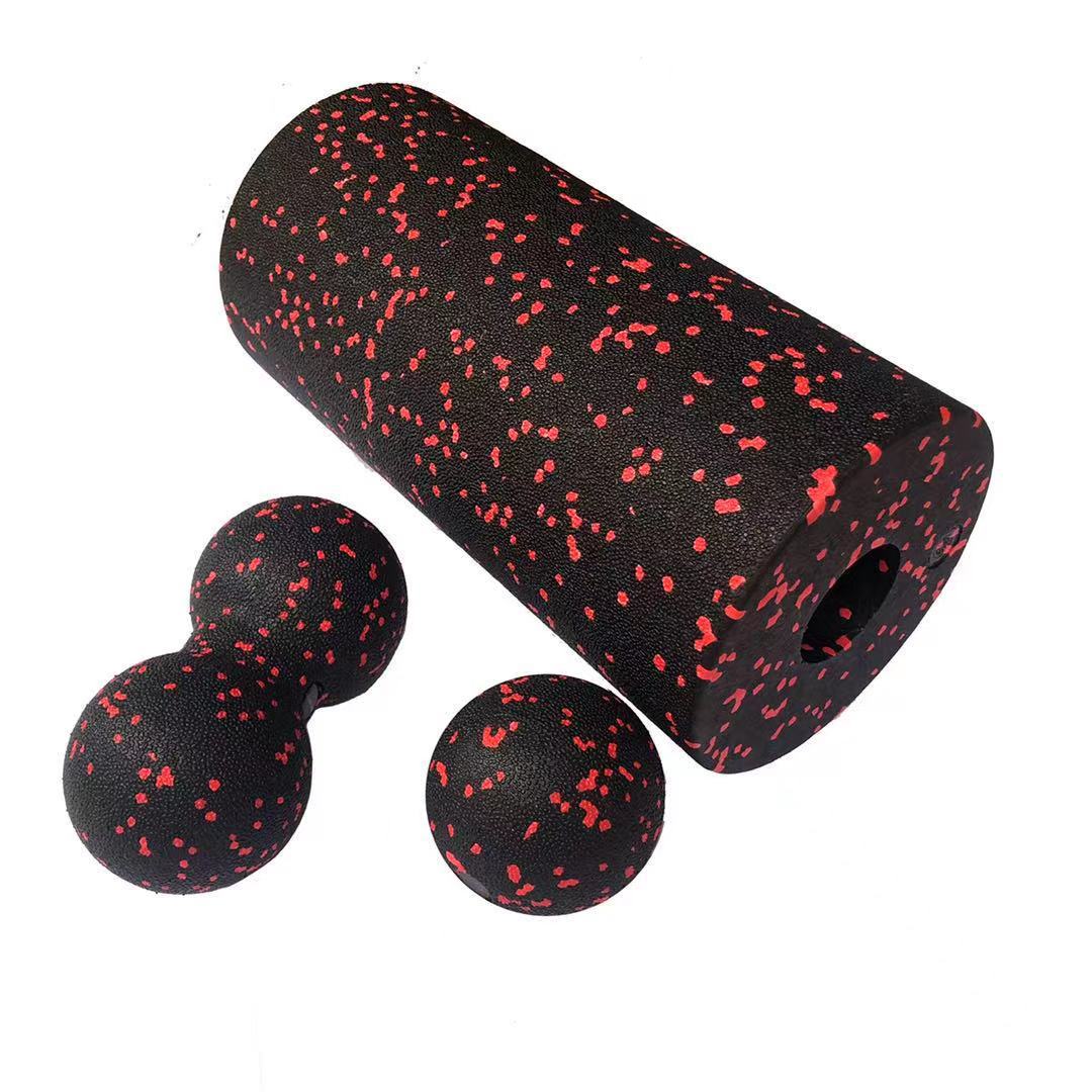 Skin texture 3 piece set black red