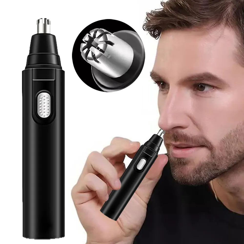 Cordless Nose Eyebrow Trimmer Rechargeable Electric Nose Hair Trimmer For Men