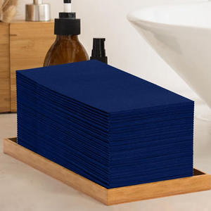 Décoration <span class=keywords><strong>Bleu</strong></span> Jetable 100 Pack Tissu Comme Des Serviettes De Dîner En <span class=keywords><strong>Papier</strong></span> Plié Avec Poche Serviettes <span class=keywords><strong>Bleu</strong></span> <span class=keywords><strong>Marine</strong></span> Essuie-mains - Product Image 5