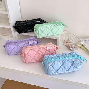 Grande trousse de maquillage légère, rose, violette, bleue, avec fermeture éclair, pour filles et adultes - Product Image 6