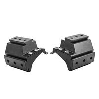 Accessoires de voiture, éclairage LED pour conduite, support de pilier A en aluminium noir pour Nissan Navara 2014-2021