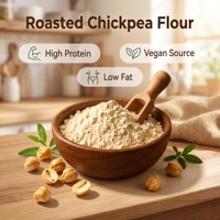 Farine de pois chiches rôtis prête à consommer, de qualité supérieure, en vrac, de qualité alimentaire, HALAL, casher, sans gluten, riche en protéines, végétalienne, sans OGM