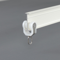 Rail incurvé en alliage d'aluminium haute performance système de voie de fenêtre efficace accessoires de voie de main courante pliée rails de poteaux de rideau