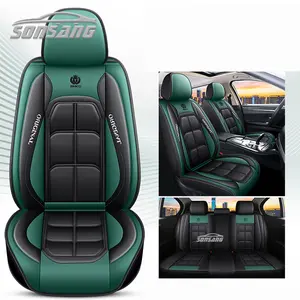 4kg Weight 12pcs 100% Full Leather Luxury Design Car Seat Covers