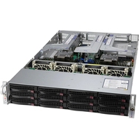 Serveur GPU IA SuperServer SYS-620U-TNR 2U Ultra avec 12 baies NVMe/SAS/SATA et 8 emplacements PCIe SYS-620U-TNR