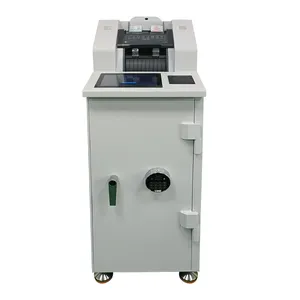 10.1inch/15inch New compact High banknote speed processing cash deposit machine with large storage bag capacity