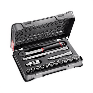 606 1/2 Inch <b>Socket</b> Set With <b>Ratchet</b> And Extensions For Automotive Repair - Product Image 2