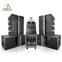 Penjualan laris kombinasi sempurna K208 garis aktif array dan KS28 ganda 18 inci subwoofer profesional sistem speaker line array