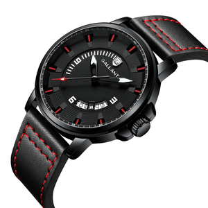 GALLANT in acciaio inox vetro minerale Giapponese movimento al quarzo data quadrante luminoso 5 ATM degli uomini orologi da polso - Product Image 2